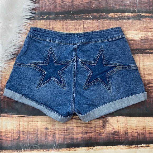 PacSun Pants - Pacsun Super High Rise Star Denim Jean Shorts
